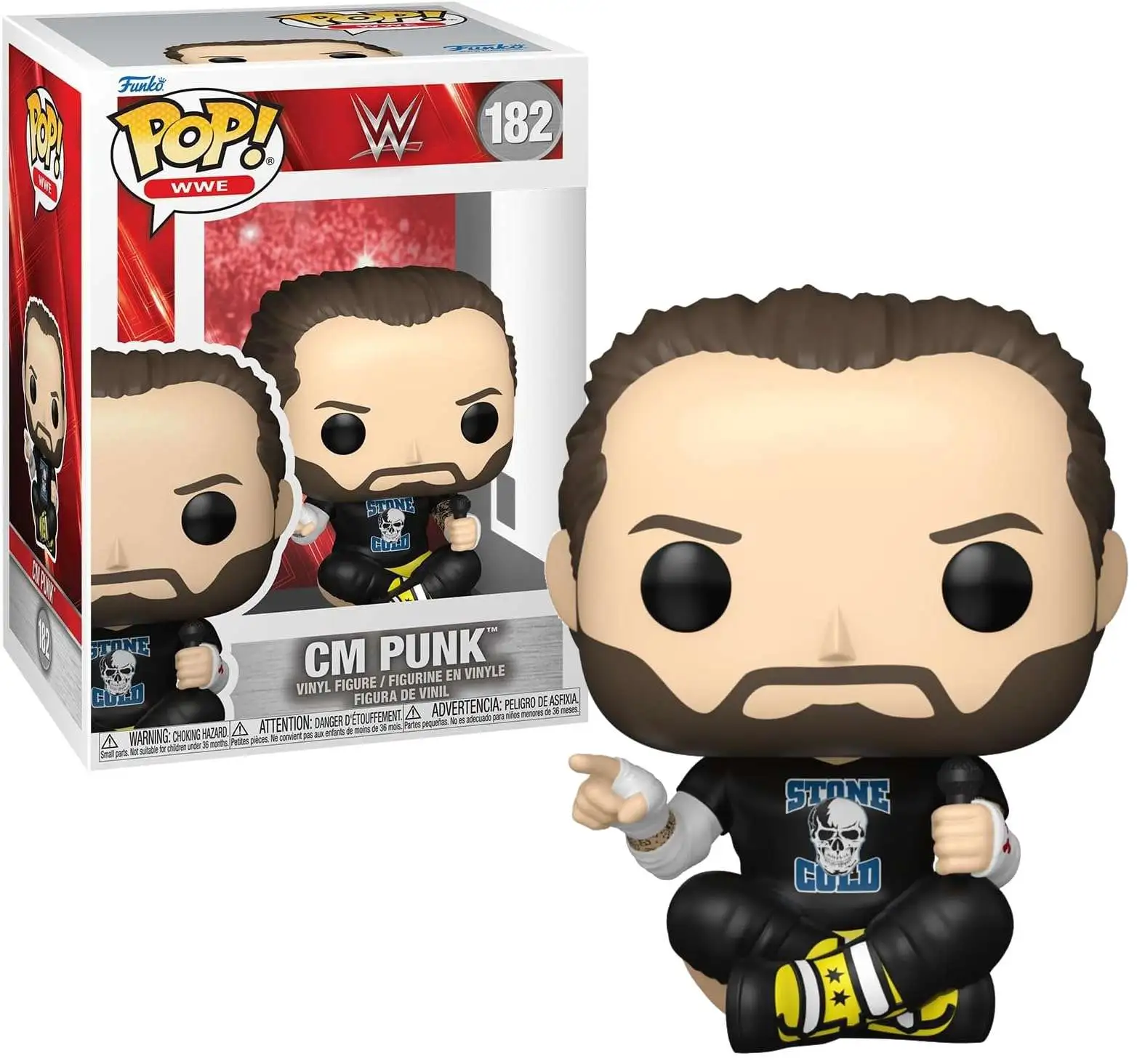 Funko WWE Wrestling POP! WWE CM Punk Vinyl Figure [Sitting]