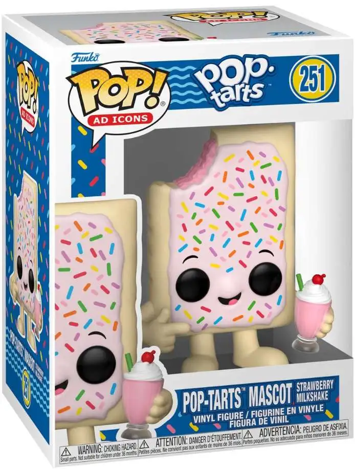 Funko Kellogg's POP! AD Icons Pop-Tarts Mascot Vinyl Figure #251 [Strawberry Milkshake]