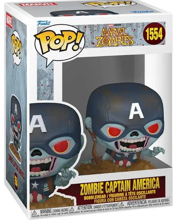 Funko Marvel Zombies POP Marvel Zombie Captain America Vinyl