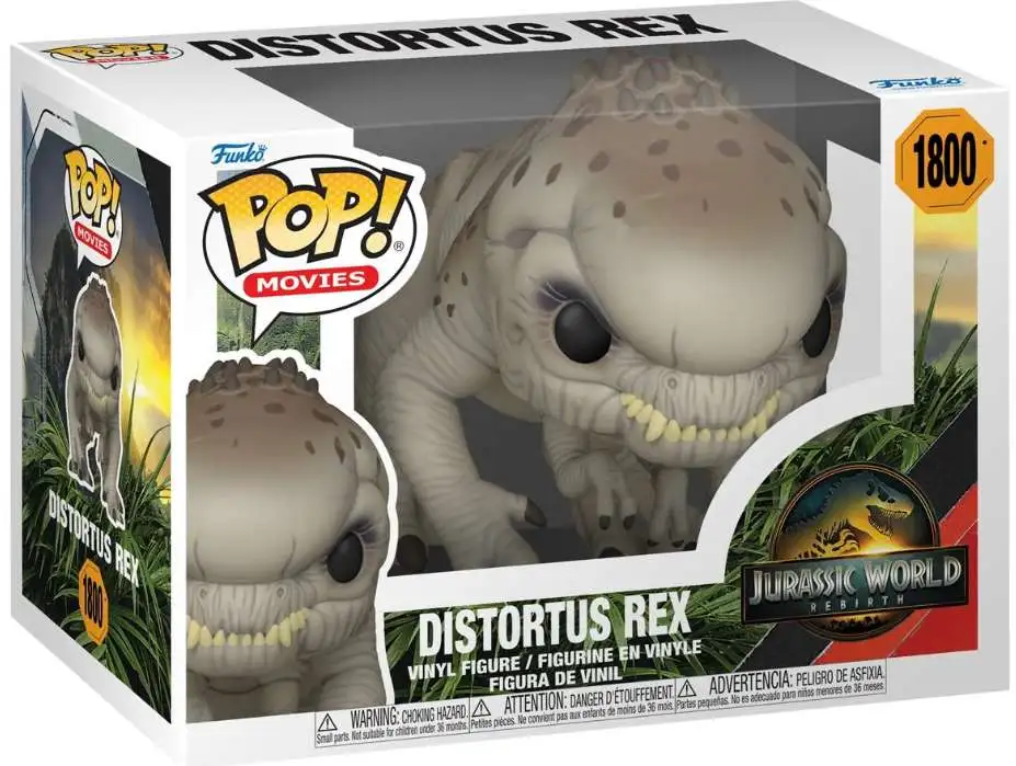 Funko Jurassic World Rebirth POP! Movies Distortus Rex Vinyl Figure #1800