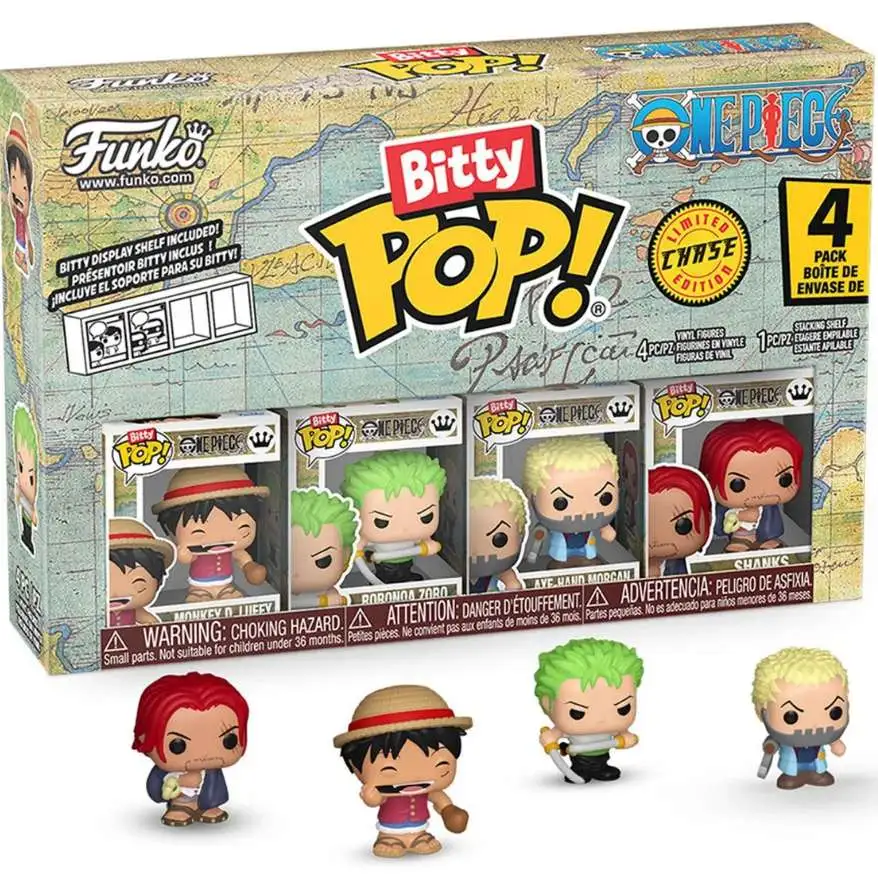Funko One Piece Bitty POP! Monkey D. Luffy Vinyl Mini Figure 4-Pack