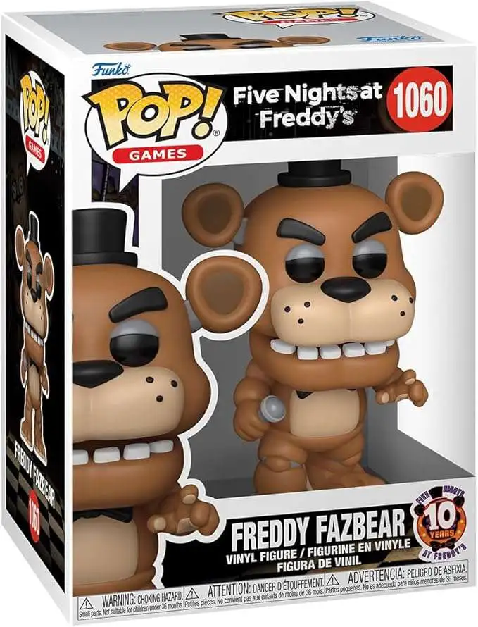 Funko Five Nights at Freddy's 10th Anniversary POP! Games Freddy Vinyl Figure #1060
