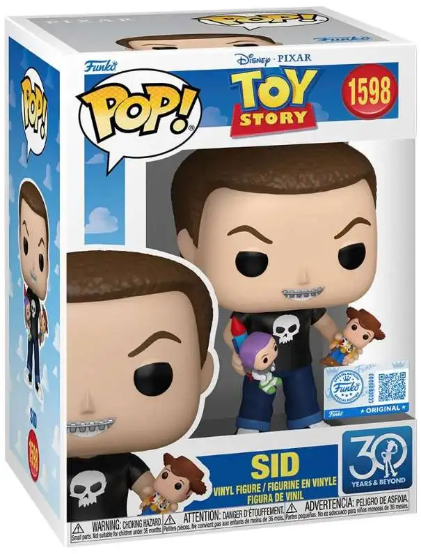 Funko Toy Story 30th Anniversary POP! Disney Sid Exclusive Vinyl Figure #1598 [with Buzz Lightyear and Woody]