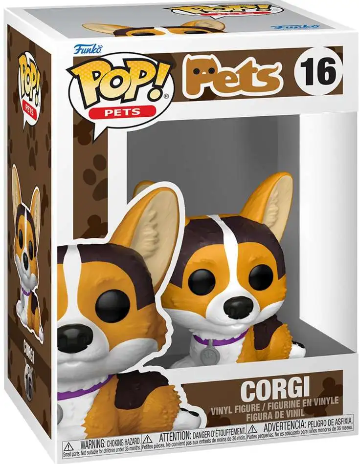 Funko POP Pets Corgi Vinyl Figure 16 - ToyWiz