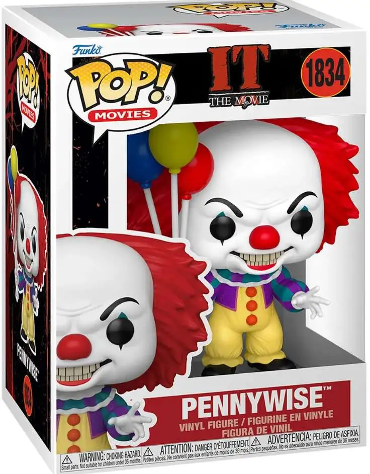 Funko It POP! Movies Pennywise 3.75-Inch Vinyl Figure #1834 [1990]