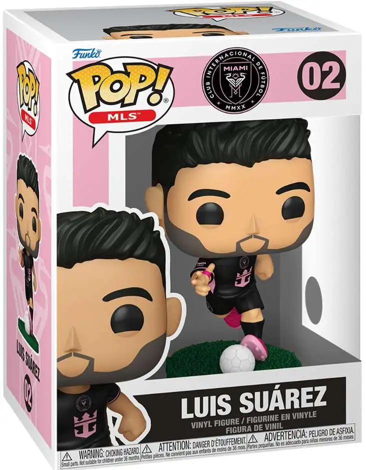 Funko Pop! Football MLS: Inter Miami - Luis Suarez (Away) #02 Vinyl Figure