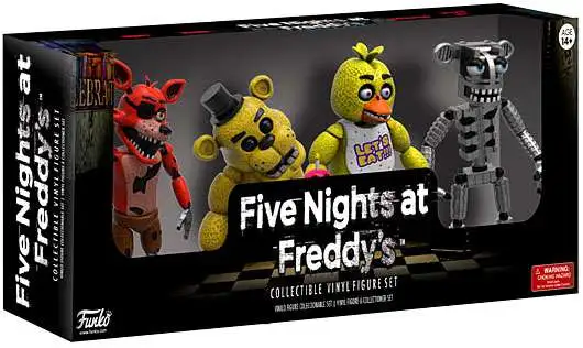 4 Bonecos Fnaf Foxy, Golden, Animatronic, Chica Five Nights em