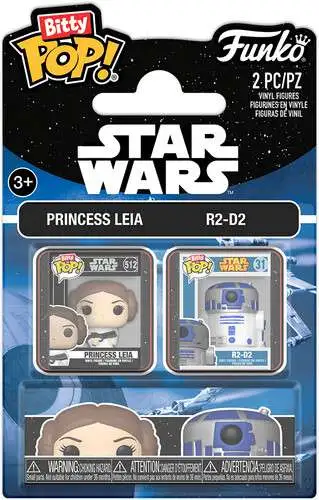 Funko Star Wars Bitty POP! Princess Leia & R2-D2 Vinyl Mini Figure 2-Pack