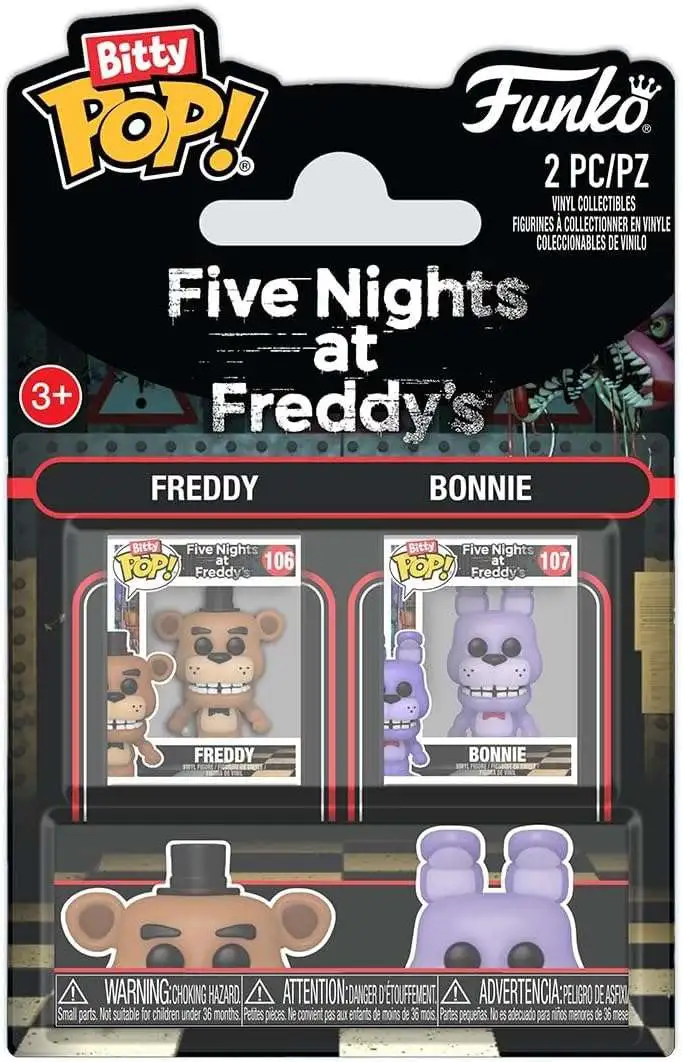Funko Five Nights at Freddy's Bitty POP! Freddy & Bonnie Vinyl Mini Figure 2-Pack