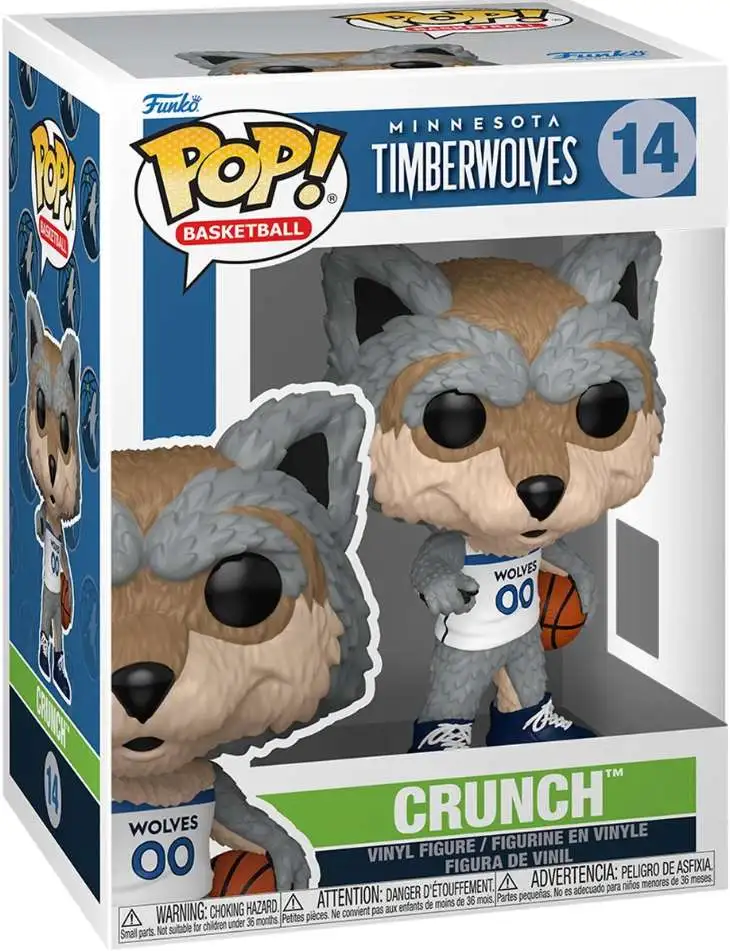 Funko Minnesota Timberwolves POP! NBA Mascots Crunch The Wolf Vinyl Figure #14