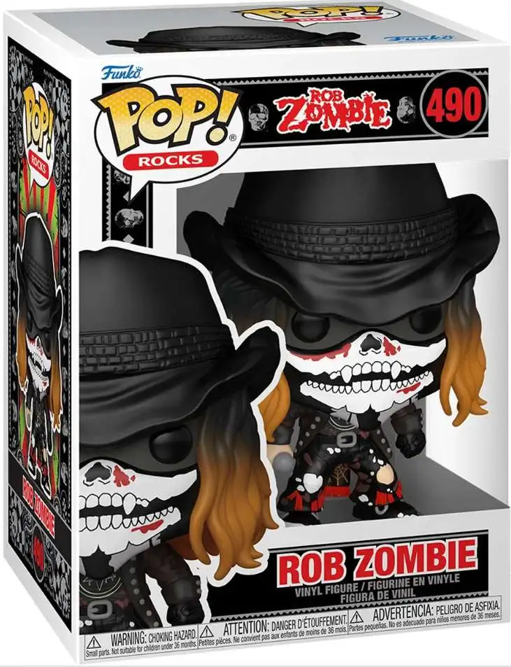 Funko Rob Zombie POP Rocks Rob Zombie Vinyl Figure 490 With