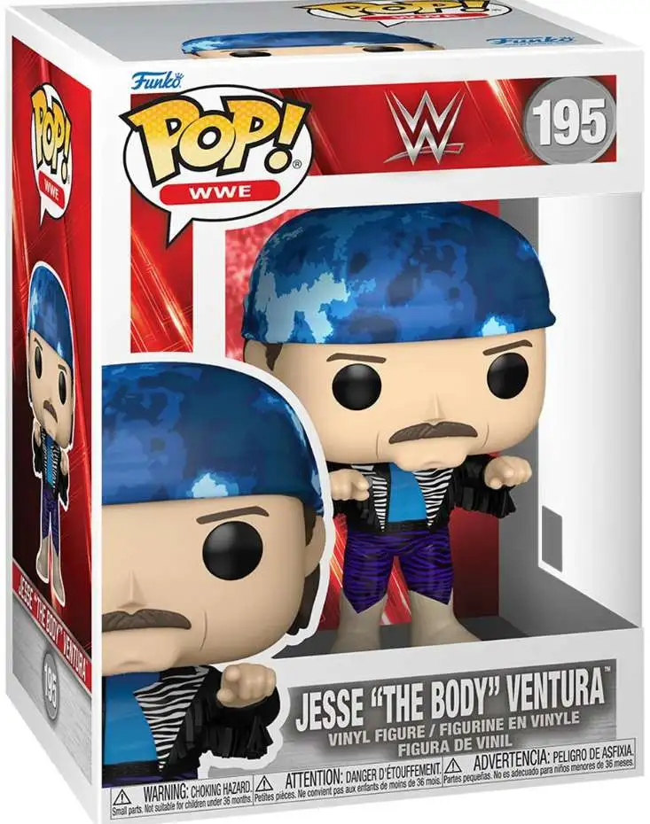 Funko WWE Wrestling POP! WWE Jesse "The Body" Ventura Vinyl Figure #195