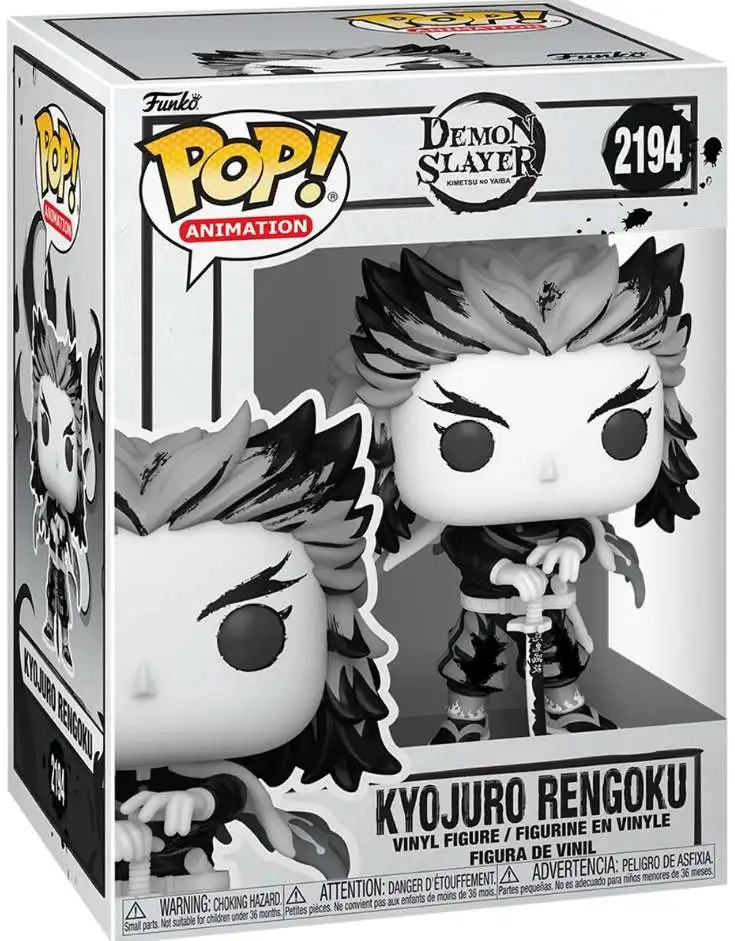 Funko Demon Slayer POP! Animation Kyojuro Rengoku Vinyl Figure #2194 [Sumi-Ink]