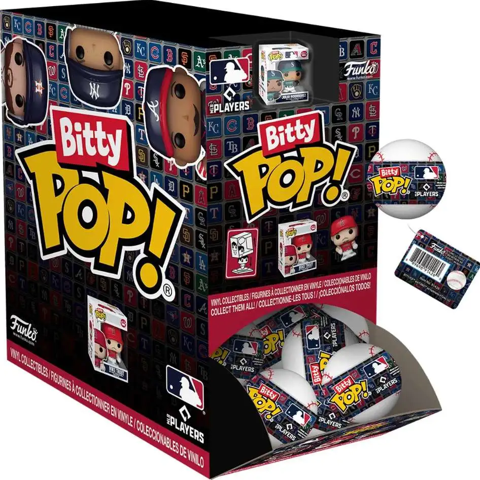 Funko MLB Bitty POP Singles MLB Mystery Box 24 RANDOM Figures - ToyWiz