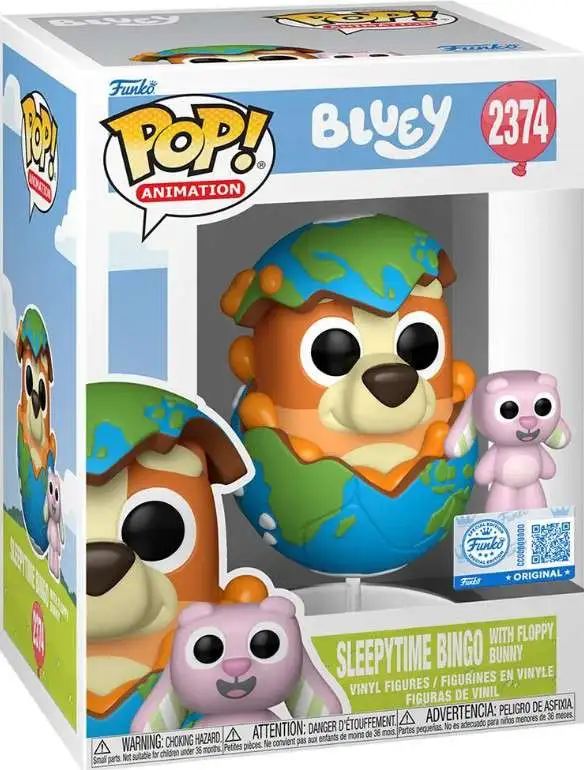 Funko Bluey POP! Animation Sleepytime Bingo with Floppy Bunny Vinyl Figure #2374 (Pre-Order ships July)
