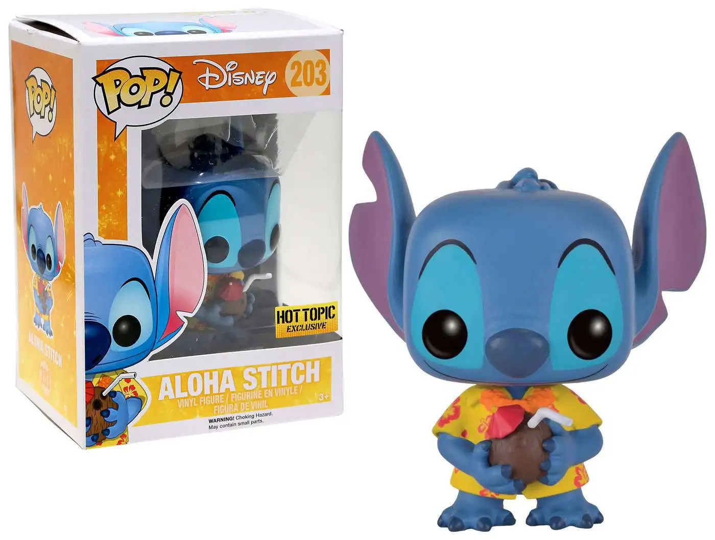 Funko Pop Disney 203 Aloha Stitch Hot Topic for sale online 