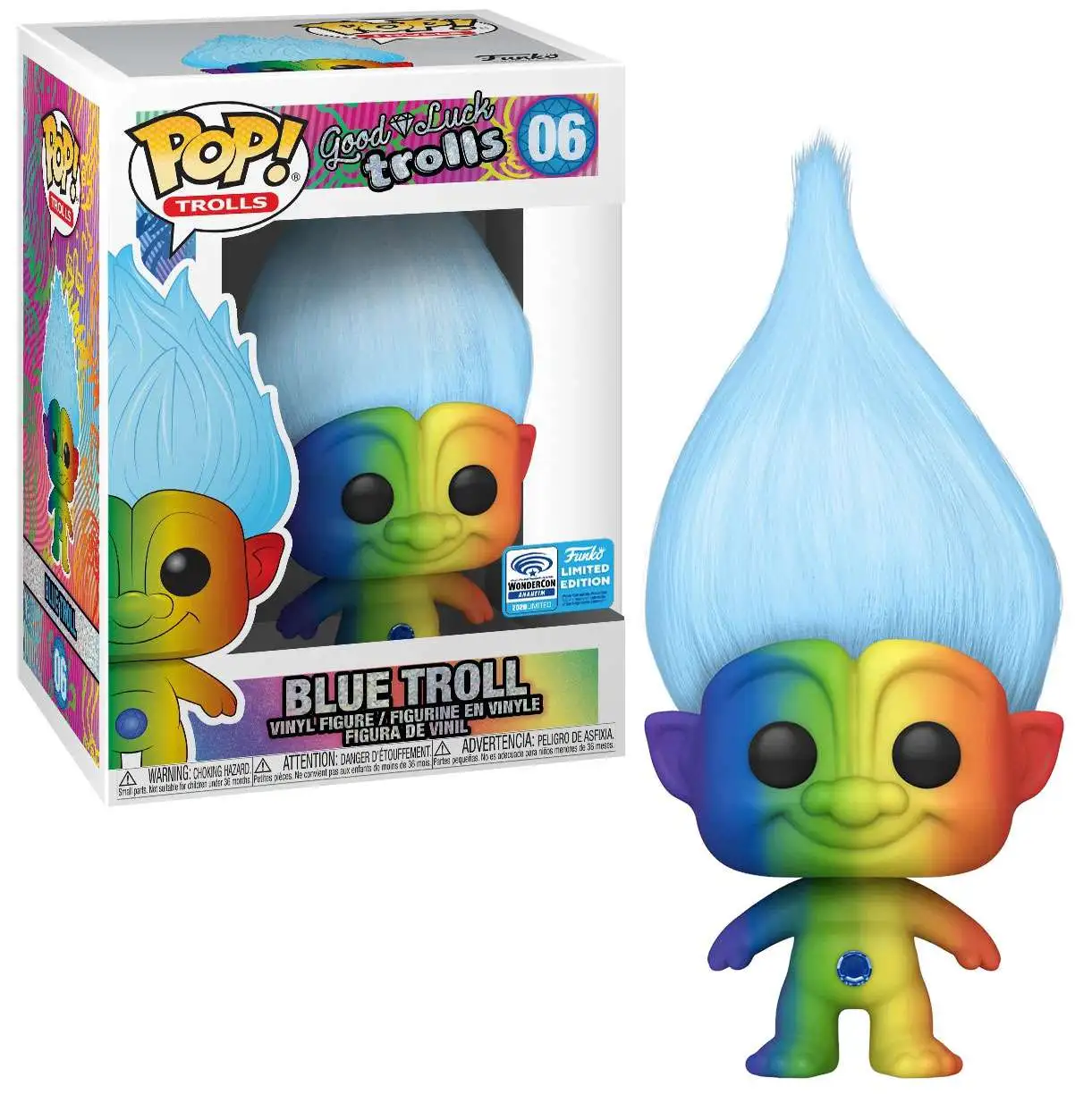 Funko pop funkoVinyl Action Figure Dolls for Children, modelos de coleção  de brinquedos, TROLOS DE BOA SORTE, caixa original, #01, #03, #05, #07,  Troll