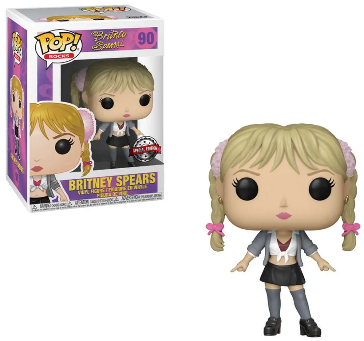 Britney Spears Exclusive Pop Vinyl Figure And Large T-Shirt NEW FUNKO POP 