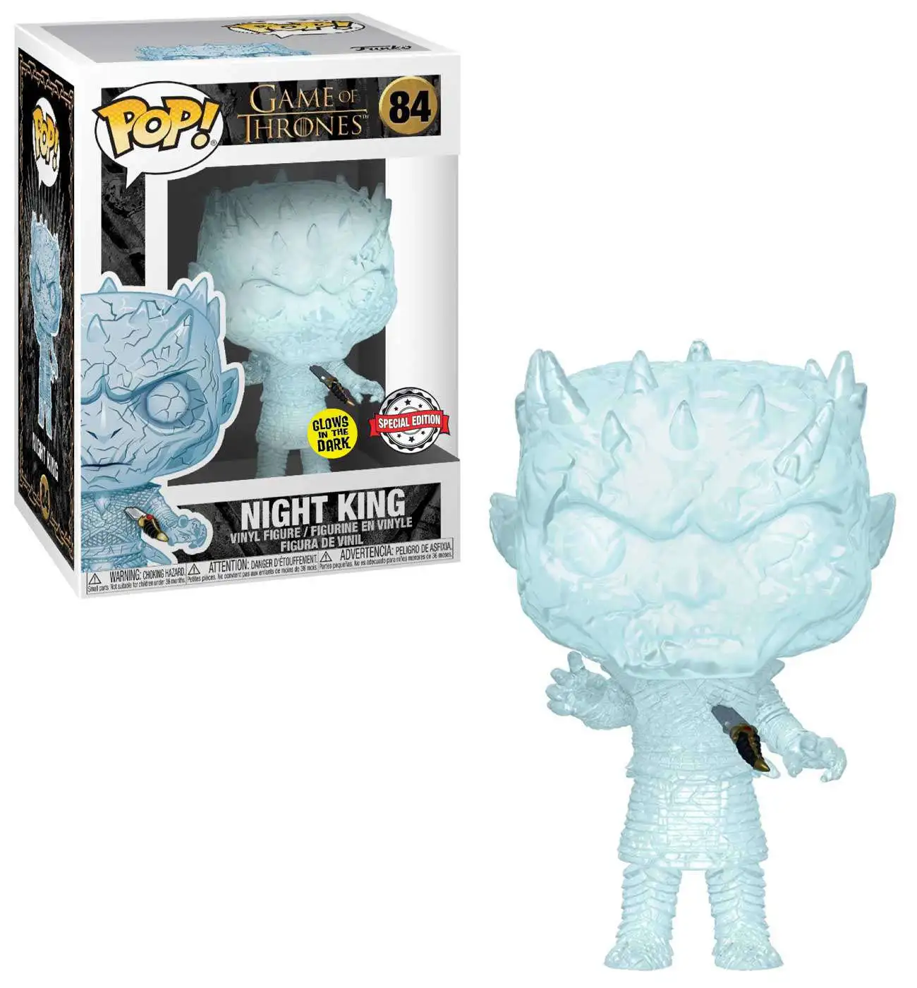 Funko of Thrones POP Game of Thrones Crystal King Exclusive Figure 84 Dagger Chest, Glow-in-the-Dark - ToyWiz