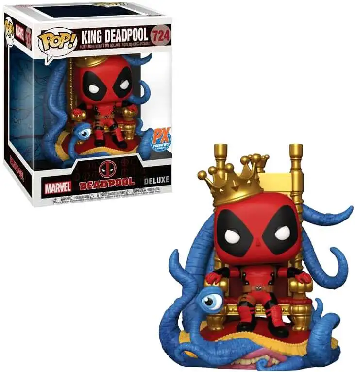 Pop! Deluxe Marvel Heroes King Deadpool on Throne Vinyl Figure