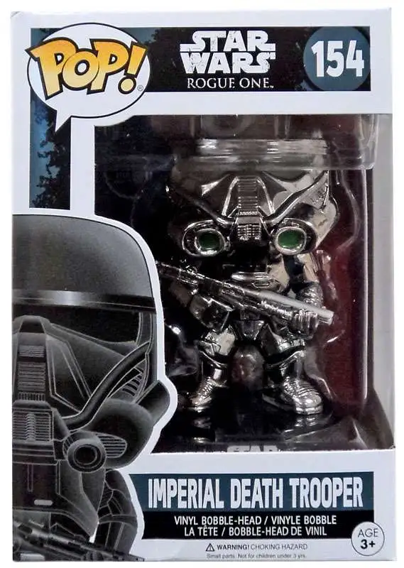 Funko Rogue One POP! Star Wars Imperial Death Trooper Exclusive Vinyl Bobble Head #154 [Chrome]