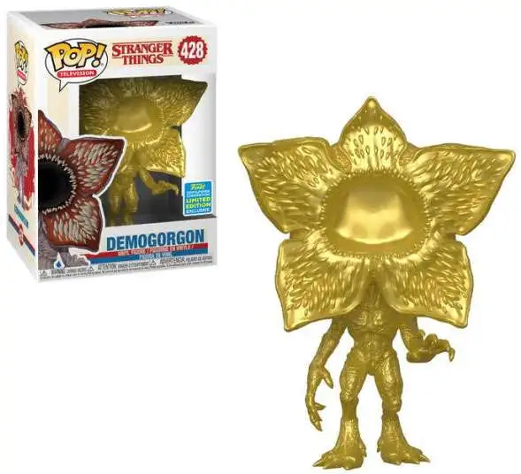 Funko Stranger Things POP! Television Demogorgon Exclusive Vinyl Figure #428 [Gold, Mouth Closed, Damaged Package]