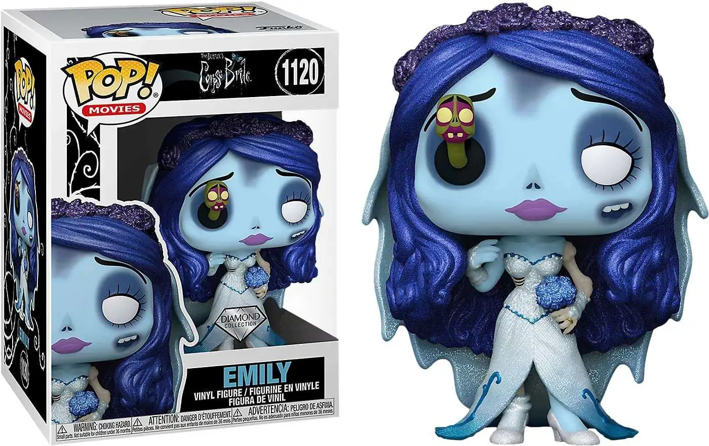 Funko Corpse Bride POP! Movies Emily Exclusive Vinyl Figure #1120 [Diamond Collection]