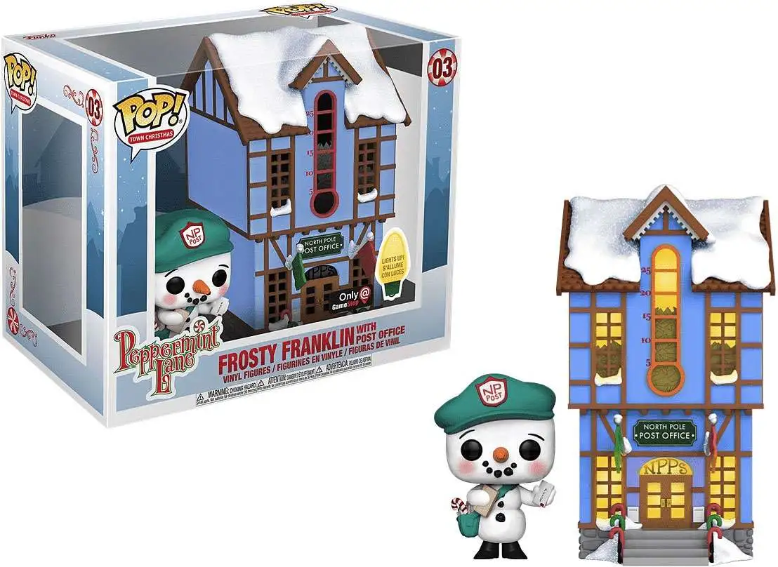 Funko Peppermint Lane POP! Town Christmas Frosty Franklin with Post Office Exclusive Vinyl Figure Set #03 [Damaged Package]