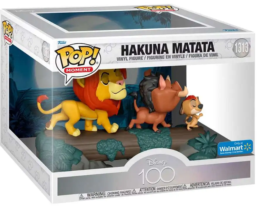 Funko Disney The Lion King Hakuna Matata Exclusive Vinyl Figure 1313 Simba,  Pumba Timon - ToyWiz