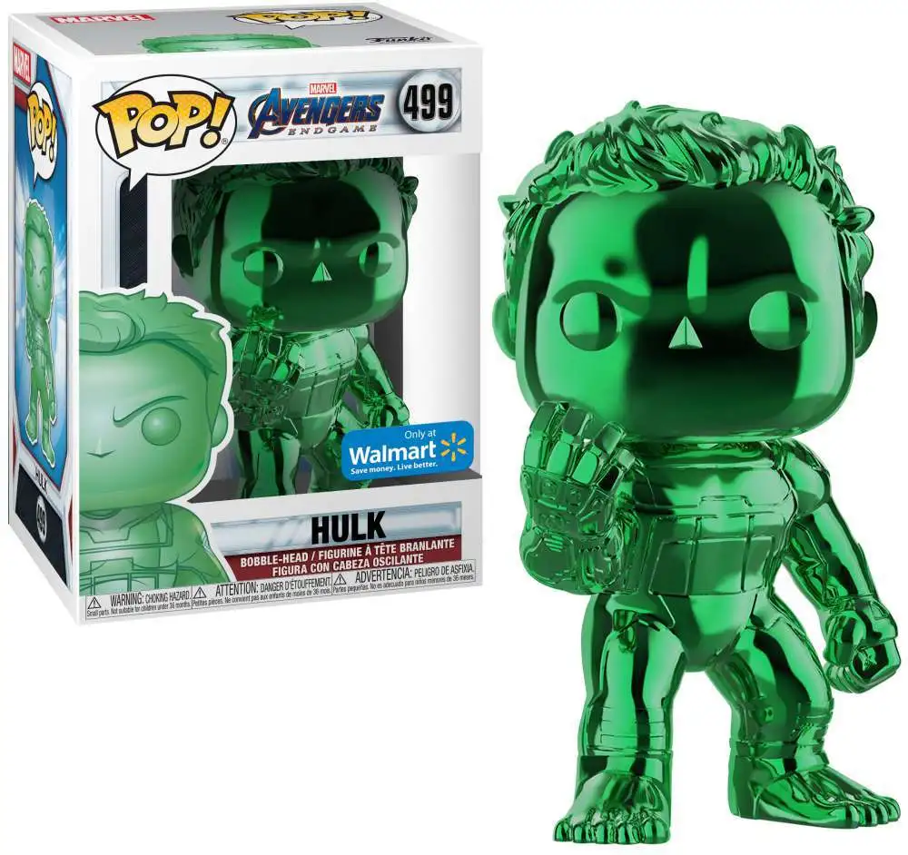 Hulk Avengers Endgame Metallic Green & Orange No 499 Funko Pop Special Edition 