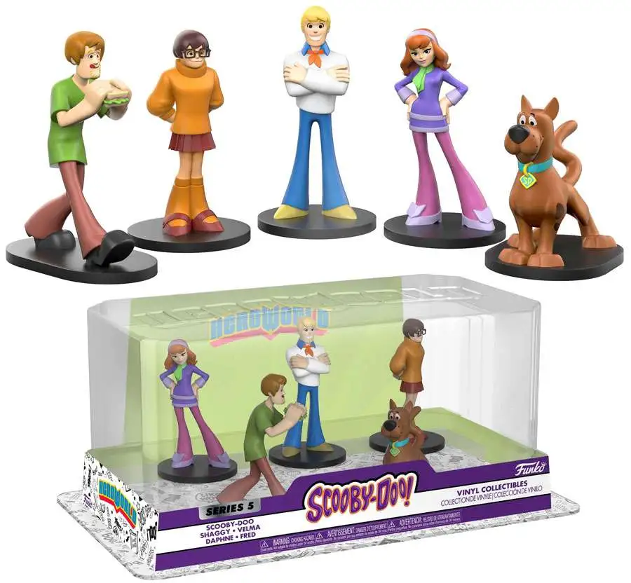 Funko Scooby Doo Hero World Series 5 Scooby-Doo, Shaggy, Velma, Daphne & Fred Exclusive 4-Inch Vinyl Figure [Damaged Package]