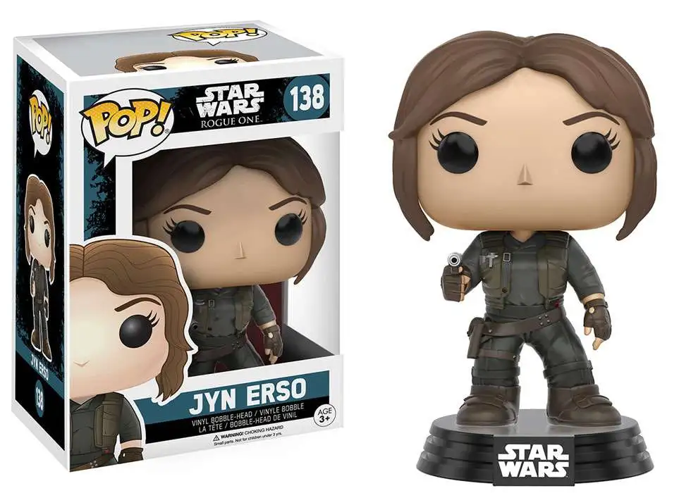 Funko Pop 10450 Star Wars Rogue One JYN ERSO Hooded Bobble Toy for sale online 