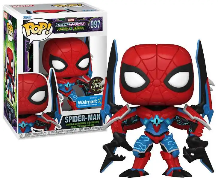 Funko Marvel Mechstrike Monster Hunters POP Games Spider-Man Exclusive  Vinyl Figure Glow-in-the-Dark Chase - ToyWiz