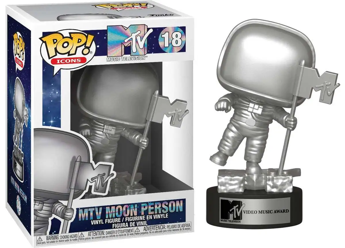 MTV 40th POP! Ad Icons Vinyl Figur Moon Person 9 cm