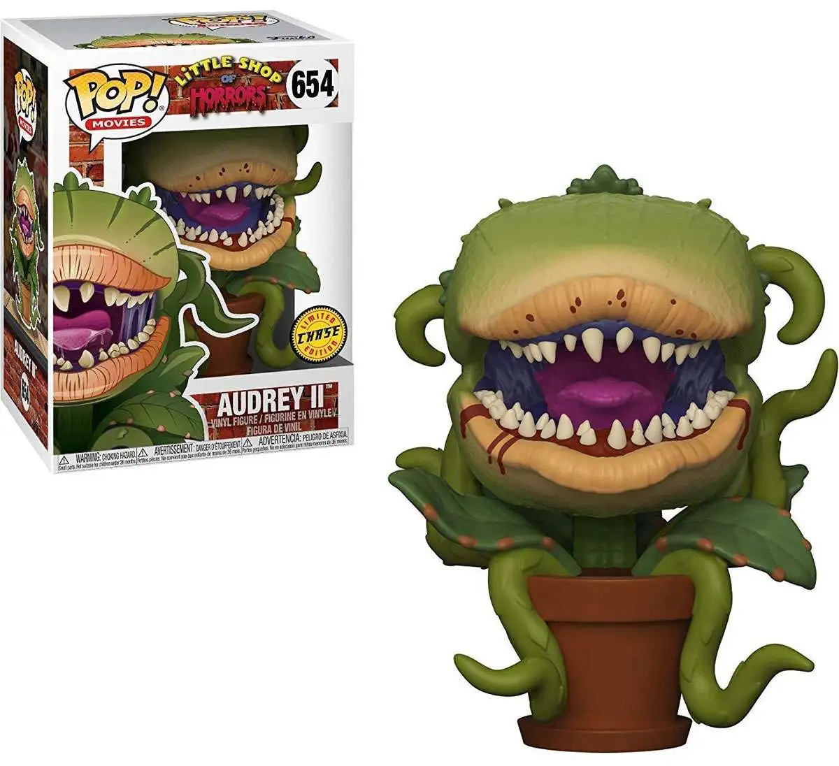 Funko Little Shop of Horrors POP! Movies Audrey II Vinyl Figure #654 [Bloody, Chase Version, Damaged Package]