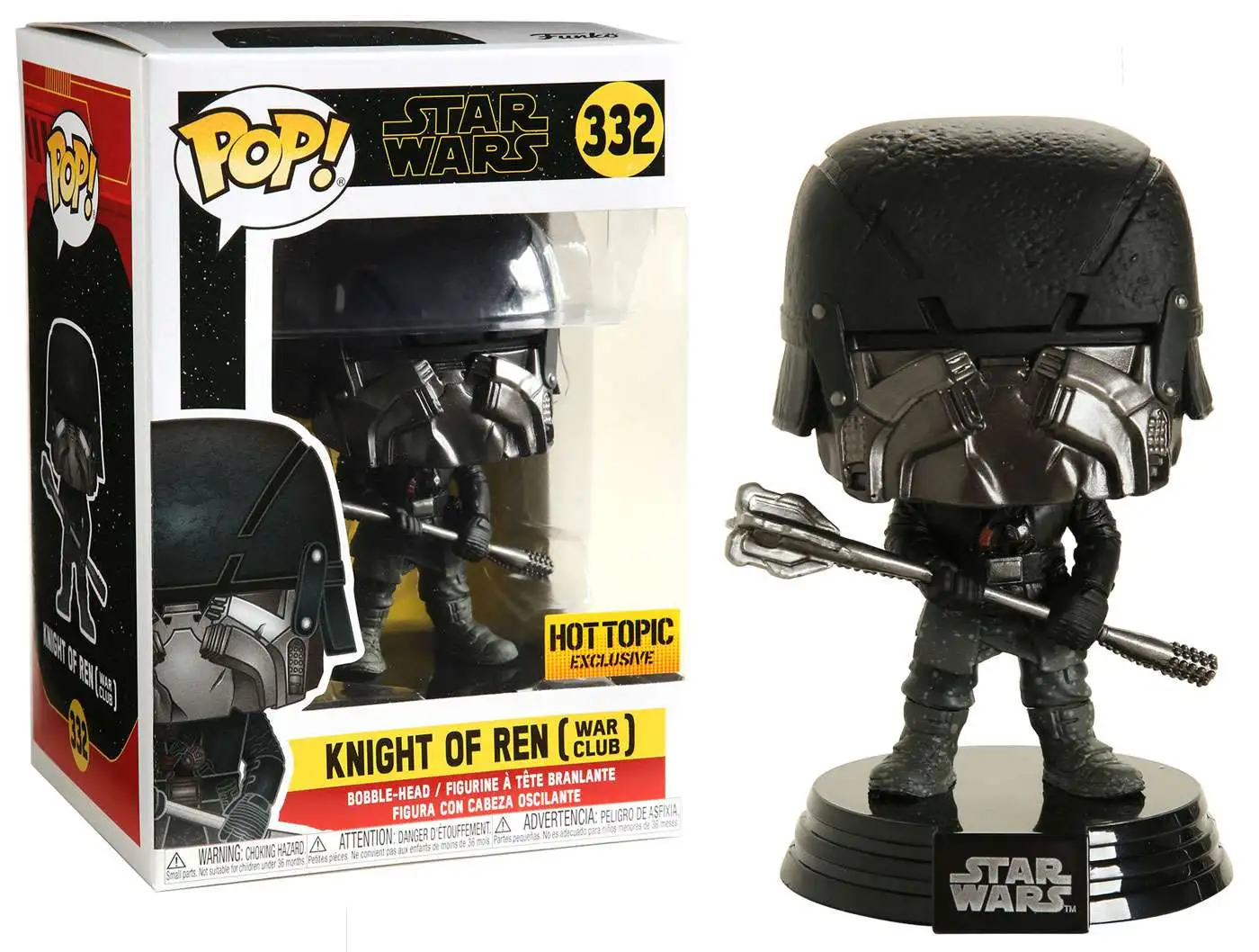 Funko The Rise of Skywalker POP! Star Wars Knight of Ren Exclusive Vinyl Figure #332 [War Club, Damaged Package]