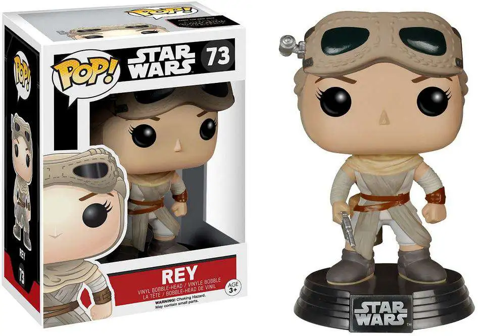 Star Wars The Force POP Star Wars Rey Exclusive Vinyl Bobble Head - ToyWiz