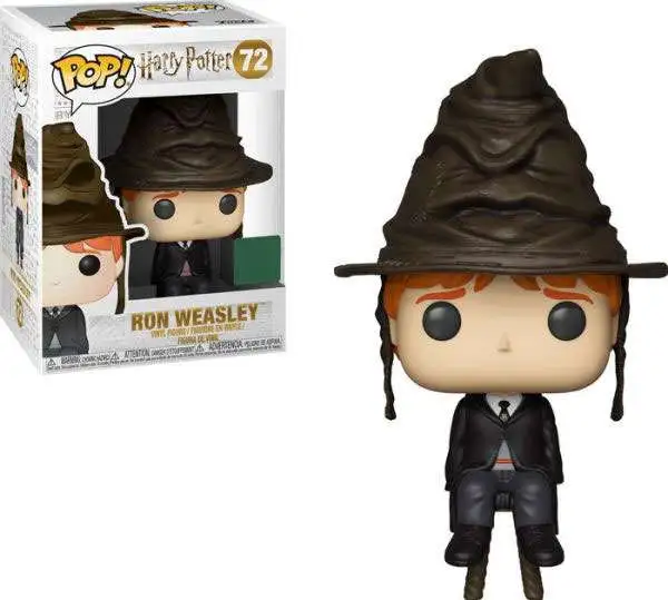 Harry Potter Funko Pop 72 Ron Weasley With Sorting Hat Exclusive 