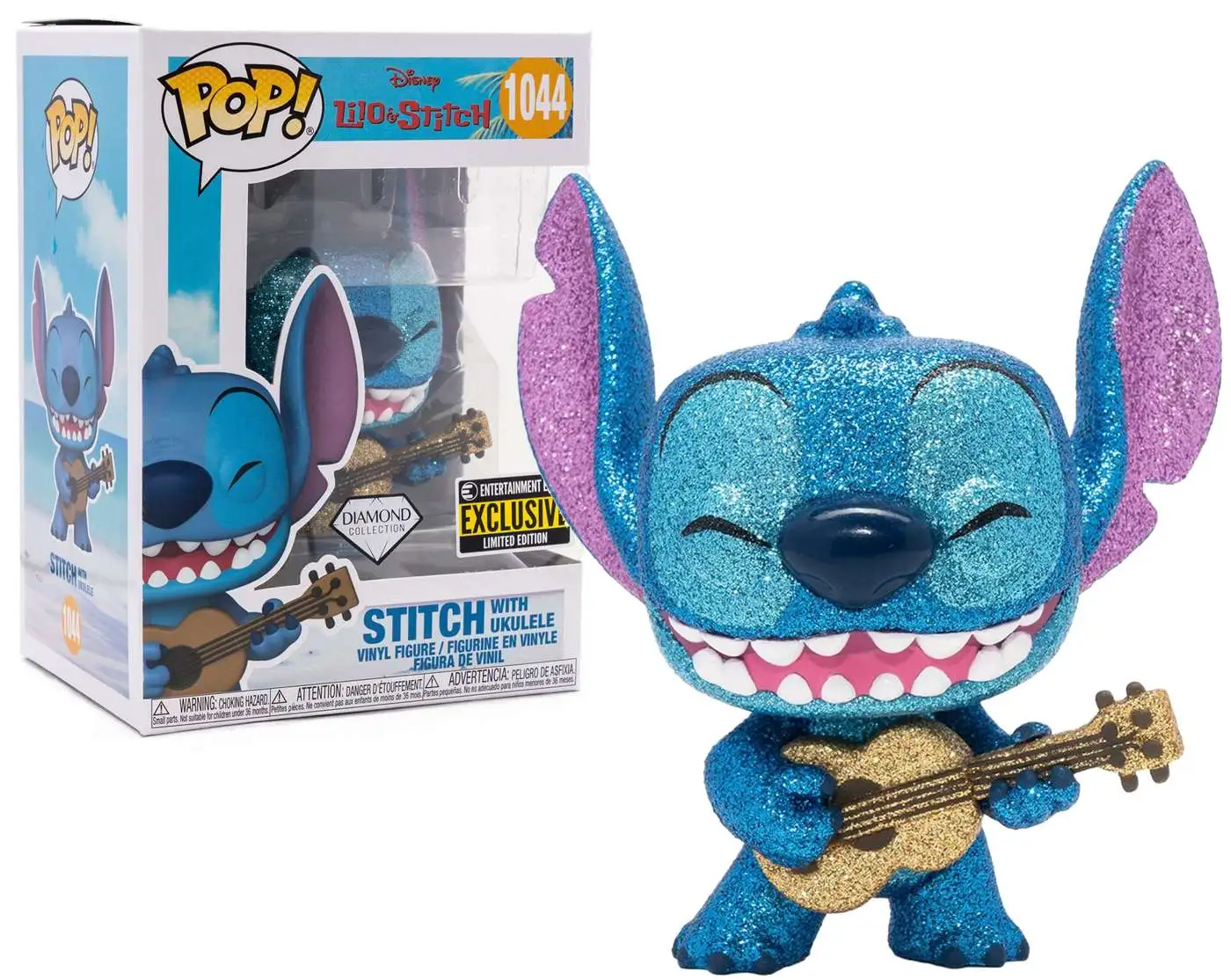 Stitch with Ukelele Diamond Funko POP! (Lilo & Stitch) #1044