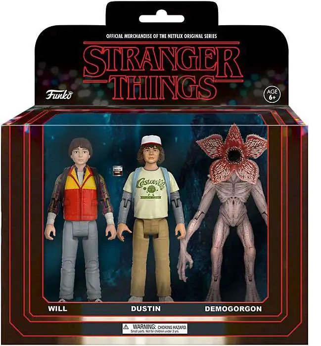 Funko Stranger Things Will, Dustin Demogorgon 3.75 Action Figure 3