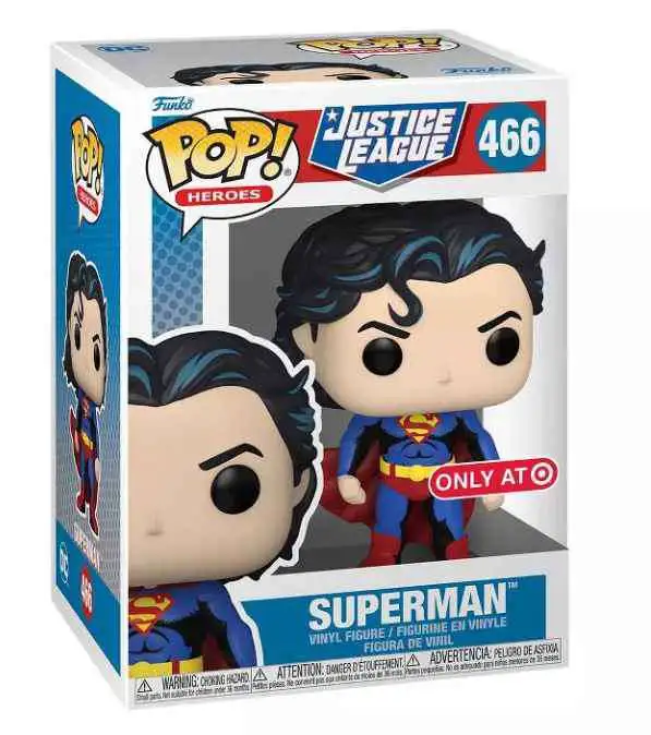 Funko DC Justice League POP! Heroes Superman Vinyl Figure #466 [Target Exclusive]