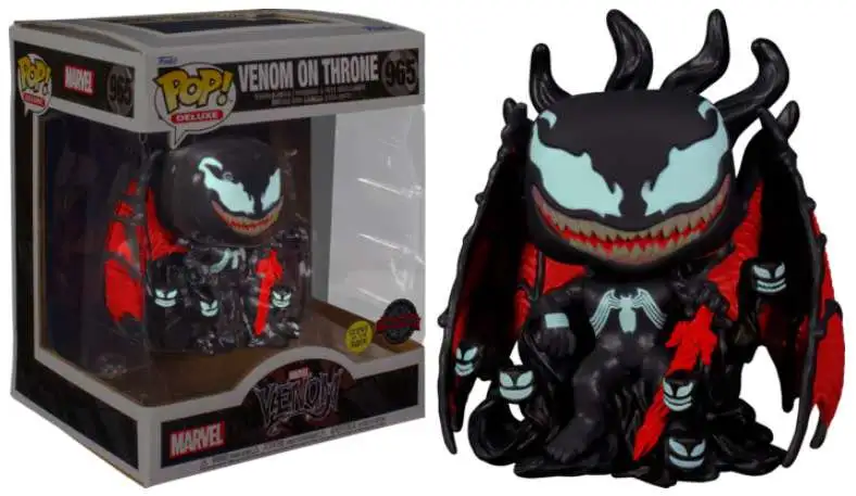 ヴェノム　POP 965 Funko Marvel POP Marvel Venom On Throne Exclusive Vinyl Bobble