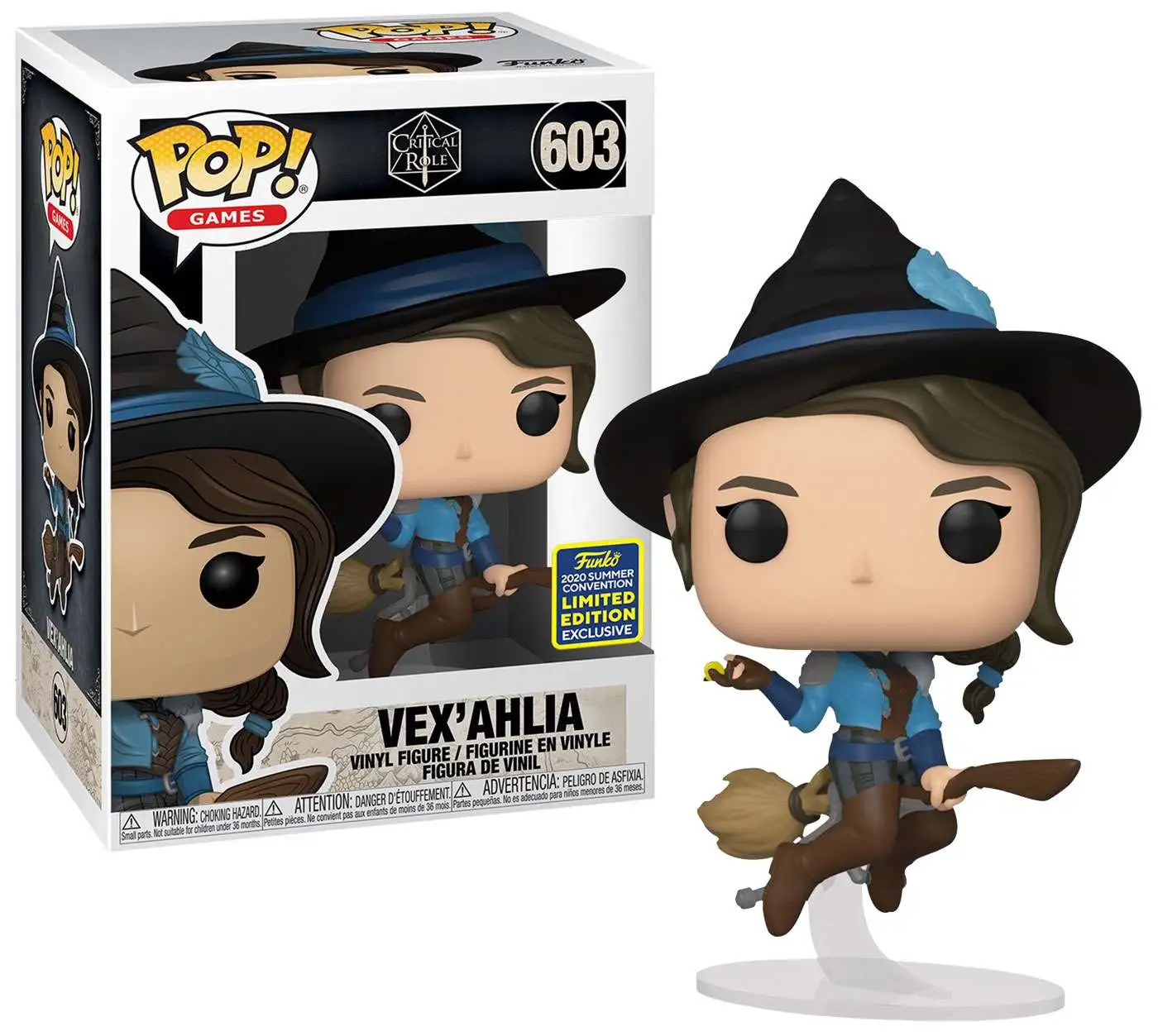 Funko Vox Machina Pop! Games Vex'ahlia Exclusive Vinyl Figure #603 [on Broom]