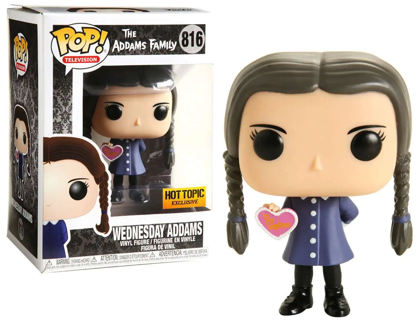 Funko The Addams Family POP! Television Wednesday Addams Exclusive Vinyl  Figure #816 [Valentine]