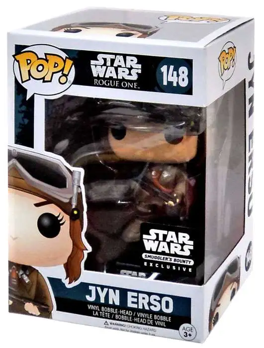 Funko Star Wars POP Star Wars Jyn Erso Exclusive Vinyl Bobble Head 148 Rogue  One Box - ToyWiz