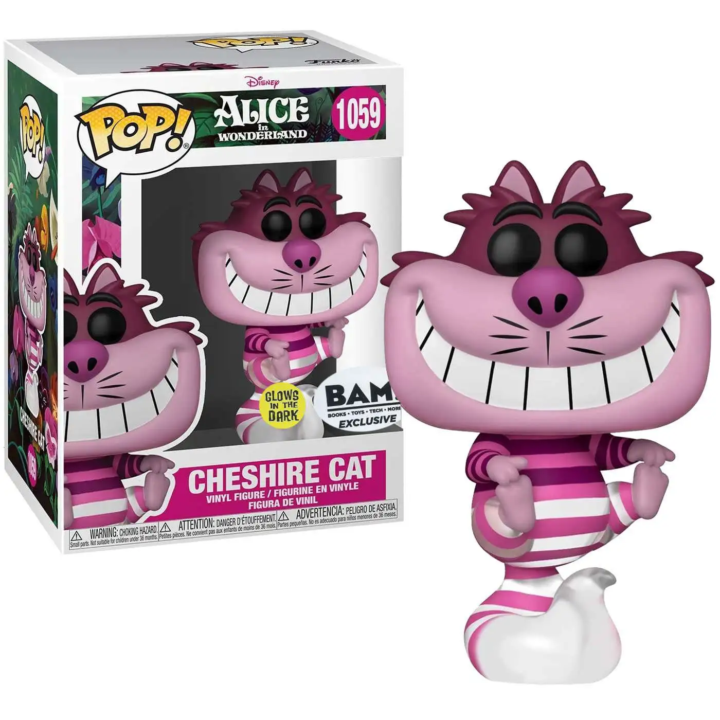 Glows in Dark Exclusive Funko POP Cheshire Cat Disney: Alice in Wonderland 