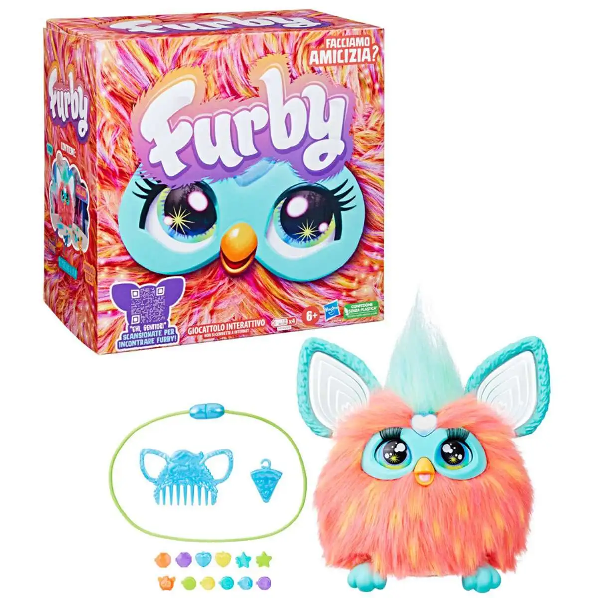 2023 Furby Coral 15 Fashion Accessories Interactive Plush Toys