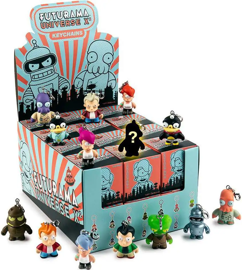 Kidrobot Futurama 3" Figure Series 2 Set Of 5 New Sealed Accessories With Boxes 