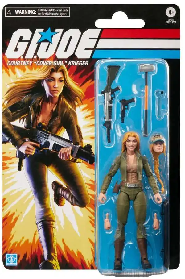 GI Joe Classified Series Courtney Cover Girl Krieger Action Figure [Retro Cardback ]