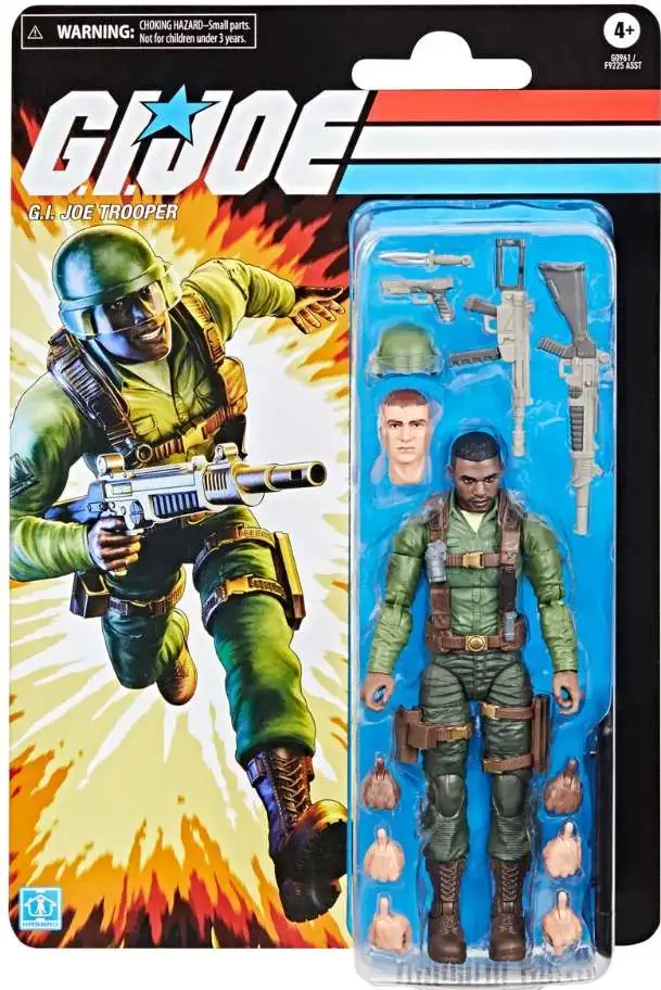 GI Joe Classified Series G.I. Joe Trooper Action Figure [Retro Cardback]